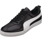 Resim Costo Shoes YSPM7886 Siyah Deri Büyük Numara Erkek Spor Ayakkabı Rahat Geniş Kalıp Saf Kauçuk Taban Yeni Sezon 