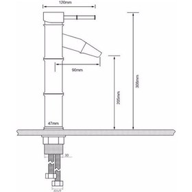 Resim Çanak Lavabo Uzun Banyo Lavabo Bataryası Antik Siyah 