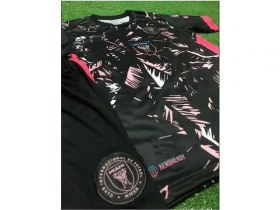 Resim I.n.t.e.r Miami 2023/24 Yeni Sezon Lionel Messi Çocuk Forması 3'lü Set (Black)77 