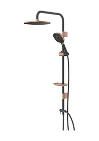 Resim Diamond Colour Serisi Coral Siyah Bronz Robot Duş Seti 