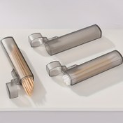 Resim 1 adet Şeffaf Taşınabilir Plastik Diş İpi Kutusu, Seyahat Dostu Şeffaf Diş İpi Tutucu, Açık Hava, Mutfak ve Restoran Kullanımı İçin 