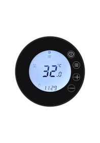 Resim Leezsing Tuya Wifi Lcd Ekranlı Akıllı Termostat Programlanabilir Sıcaklık Kontrol Cihazı App Uzaktan Kumanda Alexa Google Home Ses Ko-124 