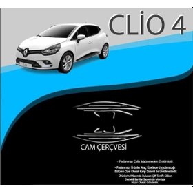 Resim Renault Clio 4 Krom Cam Çerçevesi 