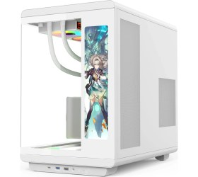 Resim Gametech Vision 12 İnç LCD Ekranlı, Kumandalı, 7x120mm ARGB Fanlı Gaming Akvaryum Kasa - Beyaz 