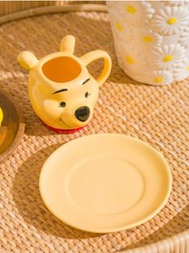 Resim Peak Yeni Sezon Winnie The Pooh Baskılı Seramik Kahve Fincanı 100 Ml Sarı 