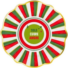 Resim Baci Milano Dolce Vita Amore Tatlı Tabağı 21 Cm Turuncu 