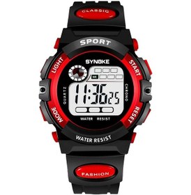 Resim Sones Synoke 9802 Çocuk Spor Su Geçirmez Dijital Saat Mavi Turuncu 