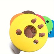 Resim 1 adet Sarı Köpük Balıkçılık Misina Sarıcı, Büyük Obje Misina Grubu Şaftı, Av ve Balıkçılık Ekipman Aksesuarı, Ana Misina Sarma İçin Dayanıklı Bobin 