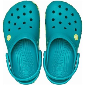 Resim Crocs Crocband Glow Confetti Çocuk Terlik Yesıl 