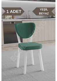 Resim Faymend 1 Adet Elma Model Mutfak Sandalyesi Salon Sandalyesi Yemek Sandalyesi Cafe Restaurant Sandalyesi Yeşil 