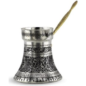 Resim İşlemeli Kalın Bakır Cezve 1100 Ml 