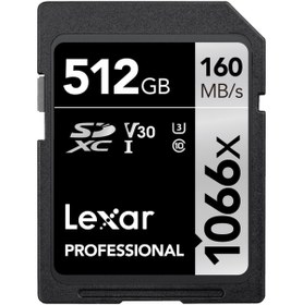 Resim Lexar Professional 512 GB 1066X SDXC Hafıza Kartı 