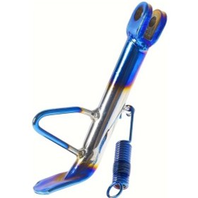 Resim Xuweiwei Demir Yan Ayak Destek Braketleri Off-road Motorcycle Parça Ve Aksesuarları White Blue Elektro Kaplama 