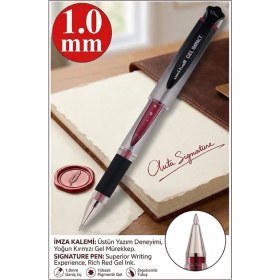 Resim Artlantis Imza Kalemi 1 Adet Uniball Gel Impact 1.0 mm Roller Pilot Kalem UM-153S Roller Uçlu Likit Mürekkepli Pilot Kalem 