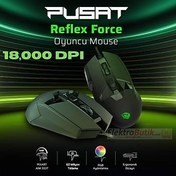 Resim PUSAT REFLEX FORCE 18000 DPI OLED EKRANLI YUKSEK PERFORMANSLI RGB OYUNCU MOUSE-SIYAH 