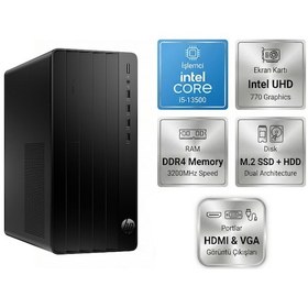 Resim HP Pro Tower 290 G9 B70VKAT004 i5-13500 64 GB 1 TB SSD Dos Masaüstü Bilgisayar 