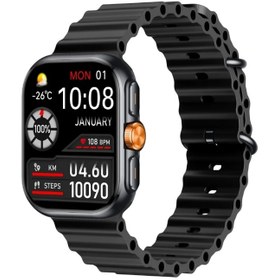Resim Bix ix TSW1 2.01" Super-Retina AMOLED Ekran Bluetooth 5.3 Sesli Görüşme Akıllı Saat Siyah 
