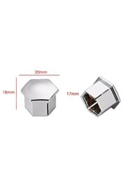 Resim Genel Markalar Peugeot ve Citroen Çelik Jant Krom Bijon Kapagi 17 Mm Bijon 4 ADET 1611818780 