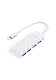 Resim Orico PAPW4A-C3-015-WH 4 Portlu Type-C to USB 3.0 Yüksek Hızlı 5 Gbps HUB Çoklayıcı Beyaz 