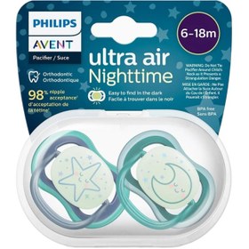 Resim Philips Avent Ultra Air Nighttime - Gece Yalancı Emzik 6-18 Ay 