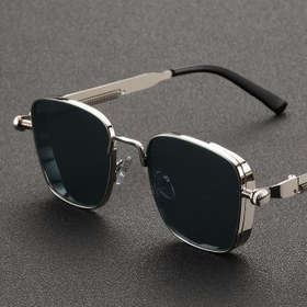 Resim Y2K Vintage Punk Stili Kare Metal Çerçeve Gözlükler - Krom Detaylı Siyah, Erkekler ve Kadınlar İçin İdeal, Günlük ve Moda Aksesuarı, Partiler, Alışveriş, Öğleden Sonra Çay, Hip-Hop Punk Dekoratif Moda Gözlükler, Hipster Gözlükler | Retro Kare Çerçeve | Dayanıklı Gözlükler 
