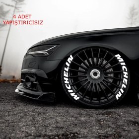 Resim Bombtire Michelin Orijinal 3D Lastik Yazısı Michelin Lastik Yazısı 3D Lastik Yazısı 