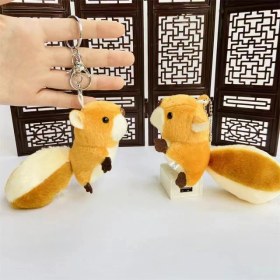 Resim OEMG Yeni 1 Adet Dört Inç Iyi Şanslar Karikatür Peluş Oyuncak Bebek Anahtarlık Sevimli Bebek Anahtar Küçük Kolye Seti (Yurt Dışından) 