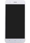 Resim Xiaomi Mi A1 Lcd Ekran Dokunmatik Beyaz Çıtalı 