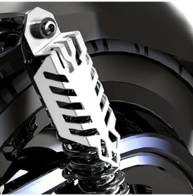 Resim Hightower 2 Adet Motosiklet Aksesuarı Gümüş Evrensel Ön Fork Kapağı Ve Egzoz Koruyucu Tüm Arazi Araçları İçin 