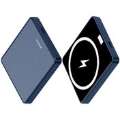 Resim Butu E30 5000mah Manyetik Emici 15w Kablosuz Şarj Güç Bankası Pd + Qc 20w Pil Paketi - Mavi Mavi 