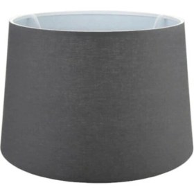 Resim Feyza Design Kumaş Konik Lambader Şapkası, Füme, 35 cm Abajur Başlığı 