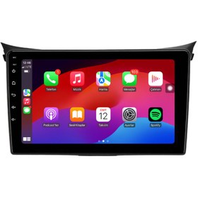 Resim Hyundai İ30 Araç Multimedya Android Ekran Carplay Navigasyon Double Teyp 4+64 9" 12-17 Black Blueway 