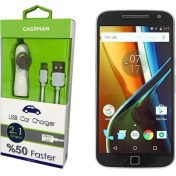 Resim Case Man Motorola Moto G4 Araç Şarj Cihazı Adaptör + Data Kablosu Hızlı Şarj Özellikli 