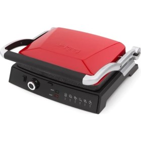 Resim King 2000W Güç K462R Grillmaster 180° Açılabilen Izgara & Tost Makinesi 