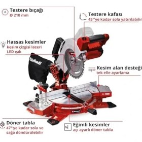 Resim Daisy Home Te-Ms 18/210 Li - Solo, Akülü Gönye Kesme 