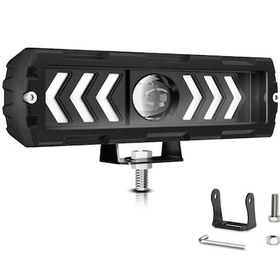 Resim Wezone 6 İnç Tekli Led Spot Işığı - 3 Renk Seçeneği 6000k/4500k/3000k 40w 4000lm Ip68 Su Geçirmez Alüminyum Gövde 