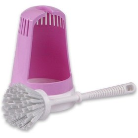 Resim Flora Klasik Tuvalet Fırçası F026 Soft Pembe 