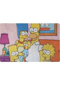Resim The Simpsons Temalı Dekoratif Çok Amaçlı Paspas Kapı Önü Banyo Çok Renkli 