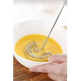 Resim Paslanmaz Çelik Metal Çırpıcı 28 Cm, Mutfak Için Dayanıklı ve Pratik Alet 