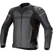 Resim Alpinestars Gp Force Air Deri Korumalı Motosiklet Montu Siyah Siyah 