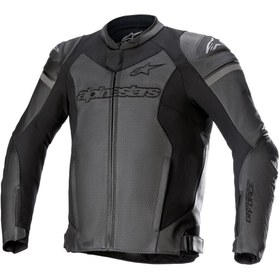 Resim Alpinestars Gp Force Air Deri Korumalı Motosiklet Montu Siyah Siyah 