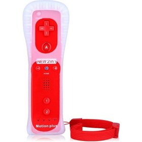 Resim Sones Nintendo Wii / Wiiu Konsolu İçin Dahili Hızlandırıcıya Sahip 2'si 1 Arada Sağ Kol Kırmızı Diğer 