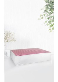 Resim Vedsey 3'lü Set & 70x50x25 CM Pembe Çizgili Hurç & Baza Altı - Dolap İçi - Sandık İçi Düzenleyici Pembe 