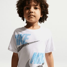 Resim Nike Sportswear In The Zone Çocuk Beyaz Şort Takımı 