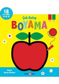 Resim Çok Kolay Boyama Elmalı Resim Kitabım 