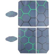 Resim Suntek PS4 Playstation 4 Konsol Kontrolör İçin Geometrik Cilt Sticker Çıkartması Seti 
