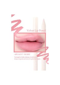 Resim Kremsi e Sahip Dudak Kalemi Ve Kalemtıraş Seti Clıo Velvet Lip Pencil Set 05 Soft Berry 05 