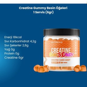 Resim Creatine Jelibon Amino Asit 90 Gummy 30 Servis Portakal Gummy Karışık 