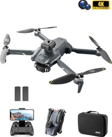 Resim 4K Ultra HD Çift Kameralı Taşıma Çantalı Yedek Bataryalı Çarpma Engelleyici GPS Drone 4D-V28 