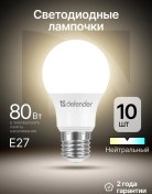 Resim Defender Armut Şeklinde Ampul, Nötr Beyaz, 10 Adet. A60-10w-840-e27 273102618 